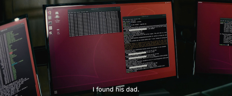 ubuntu spotted in movie nobody