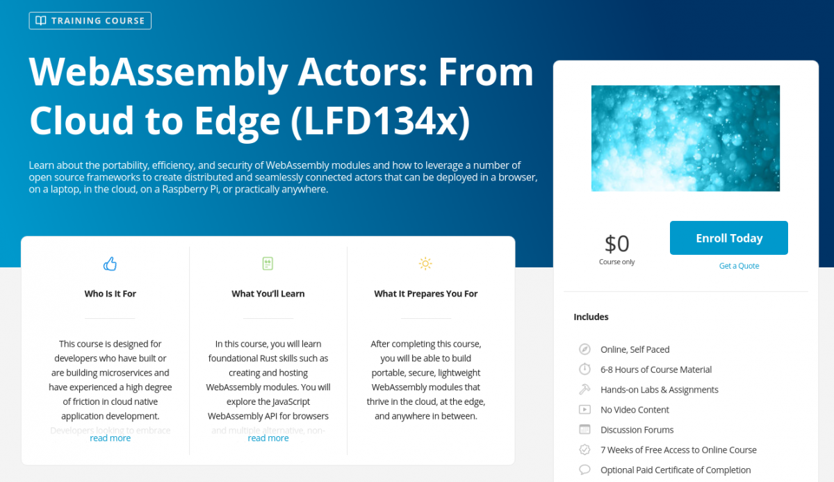 Linux Foundation Offers Free WebAssembly Training Courses for Developers