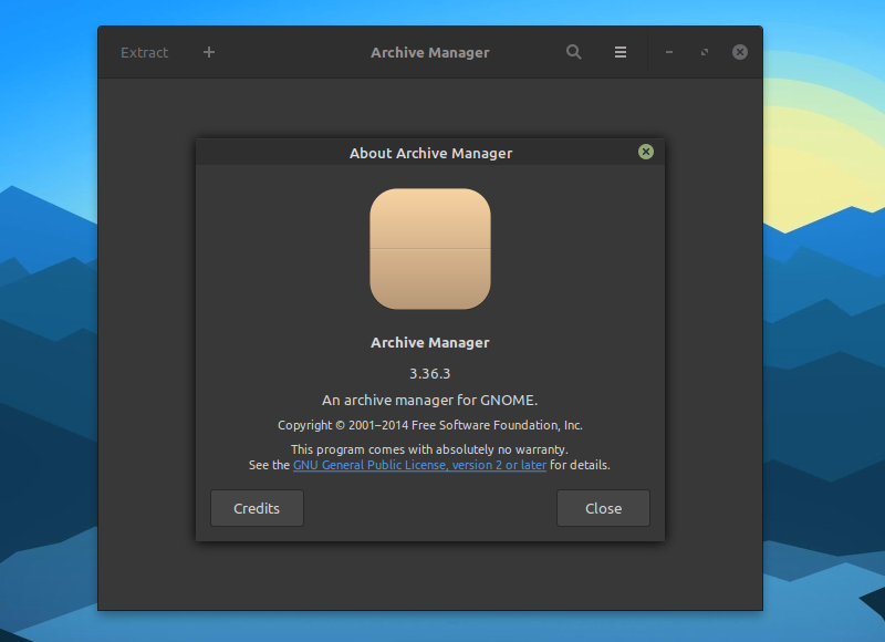 archive manager gnome