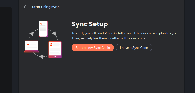 brave sync