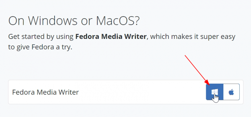 download fedora media writer tool