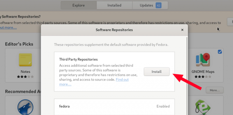 Enabling third-party repositories in Fedora