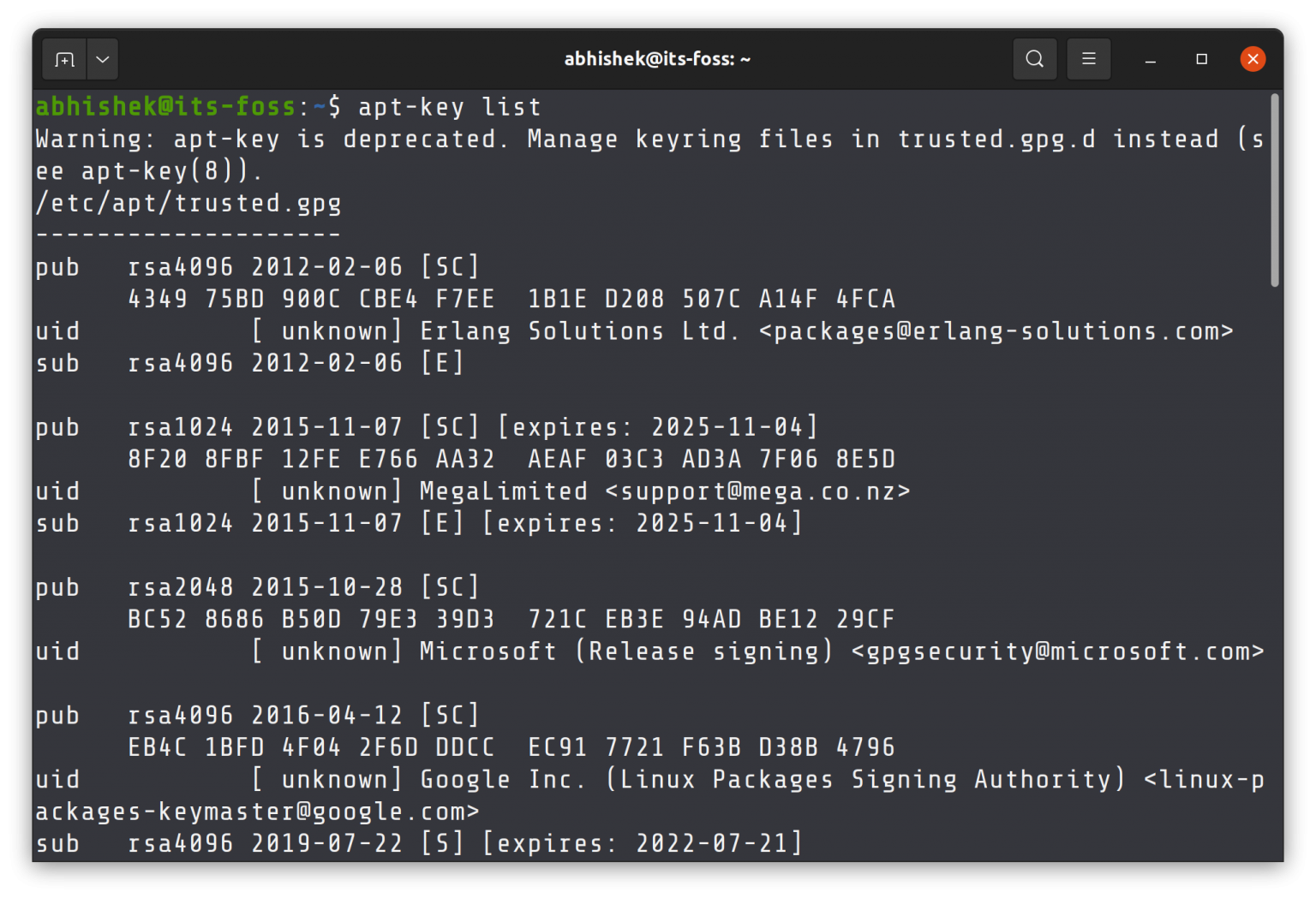 ubuntu list all apt repositories