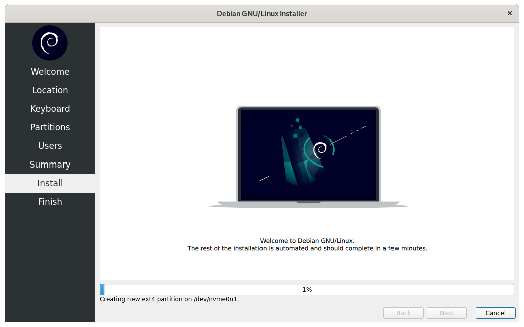 Installing Debian