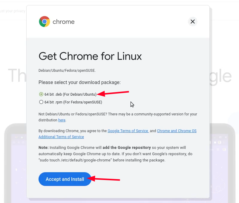 How to Install Google Chrome on Linux Mint Graphically