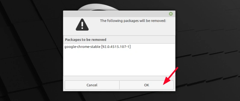 uninstalling google chrome from linux mint