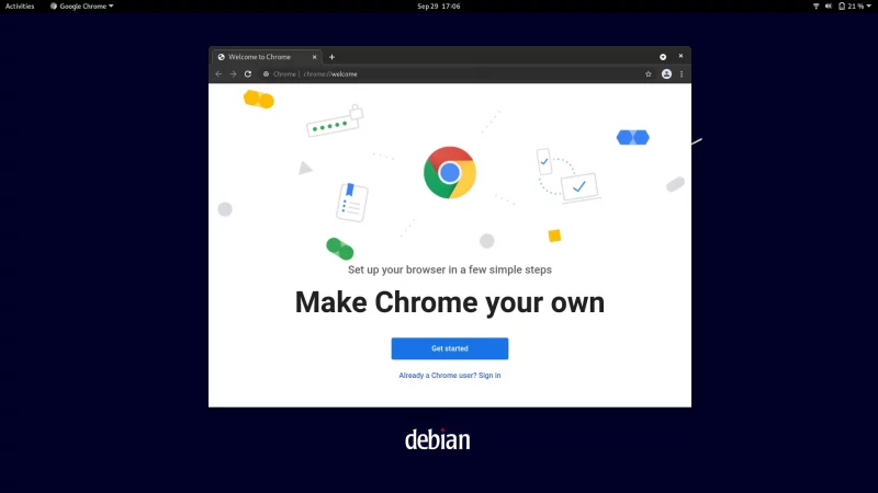 Google Chrome in Debian
