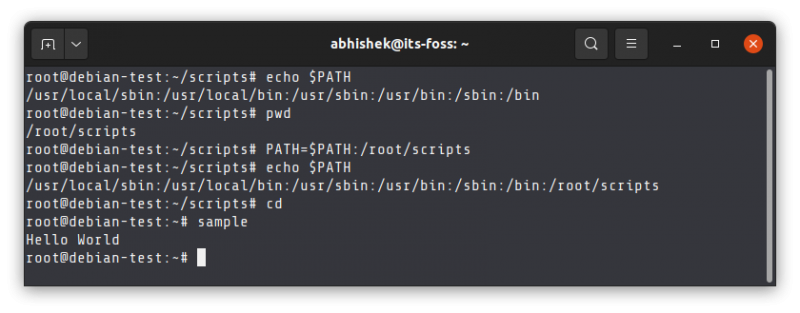 adding executable to path variable linux