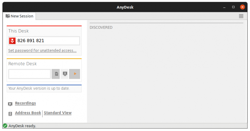 anydesk running in ubuntu