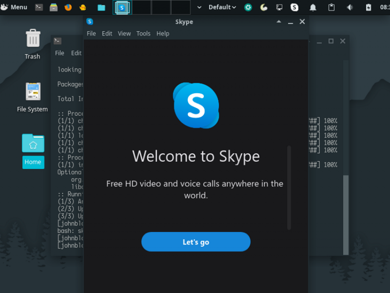 AUR version of Skype
