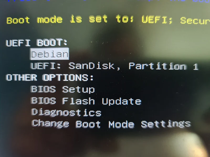 boot from live usb