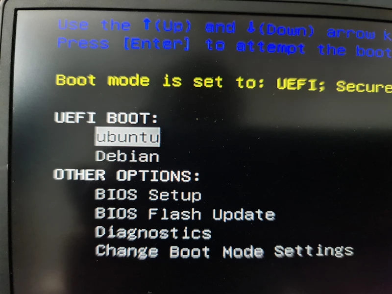 booting from external ubuntu usb