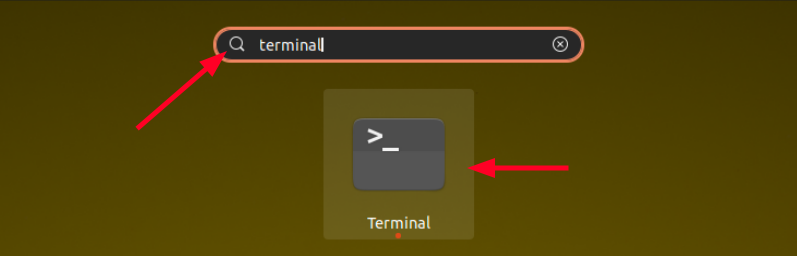 launch terminal ubuntu