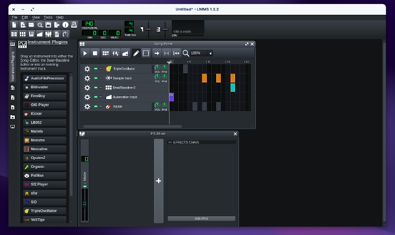 a screenshot of lmms