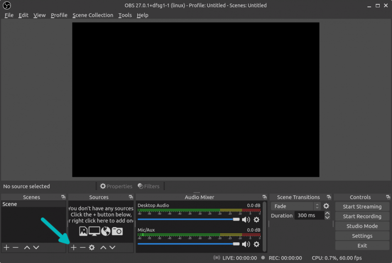 obs studio add screen capture source