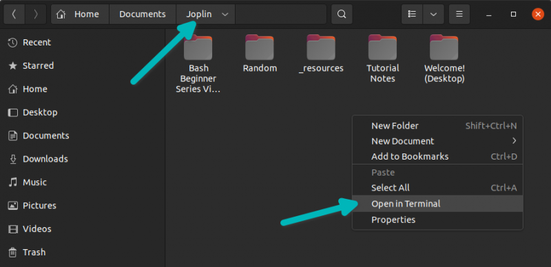 Open Terminal In Ubuntu Command