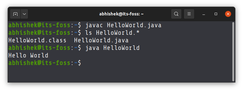 running java programs in linux terminal
