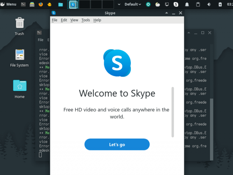 Skype snap
