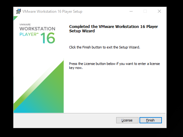 vmware player installed