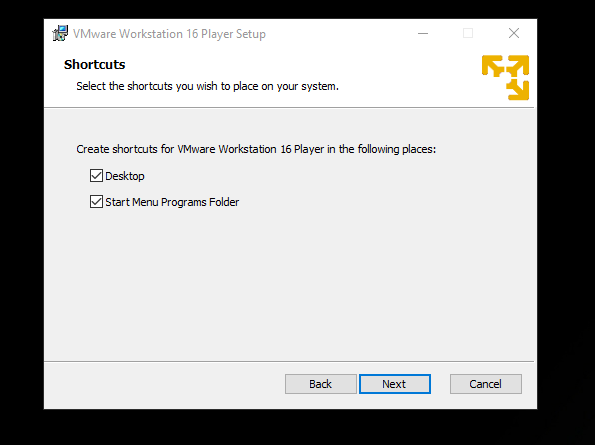 vmware workstation shortcuts