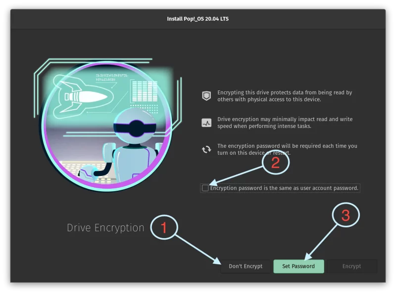 04 06 drive encryption options