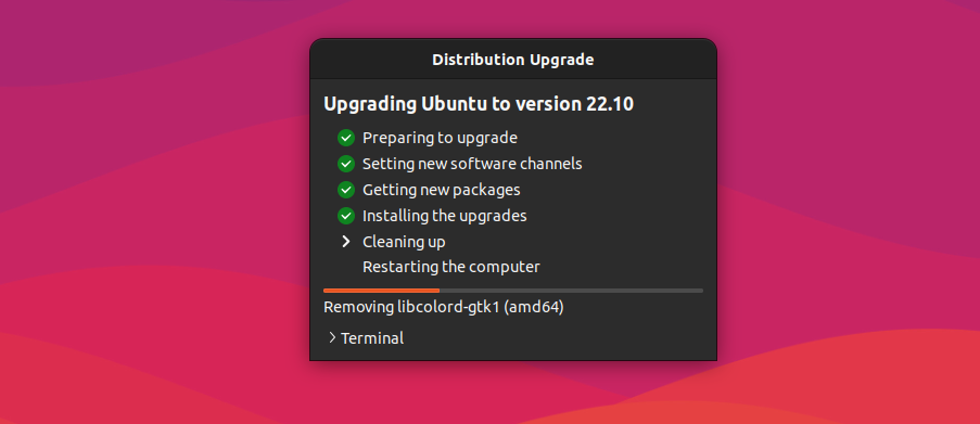 installing downloaded update files