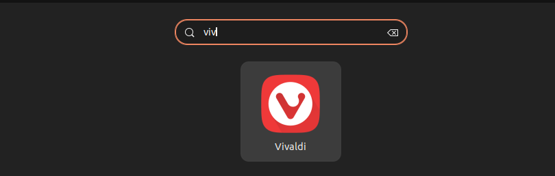 launch vivaldi from ubuntu overview