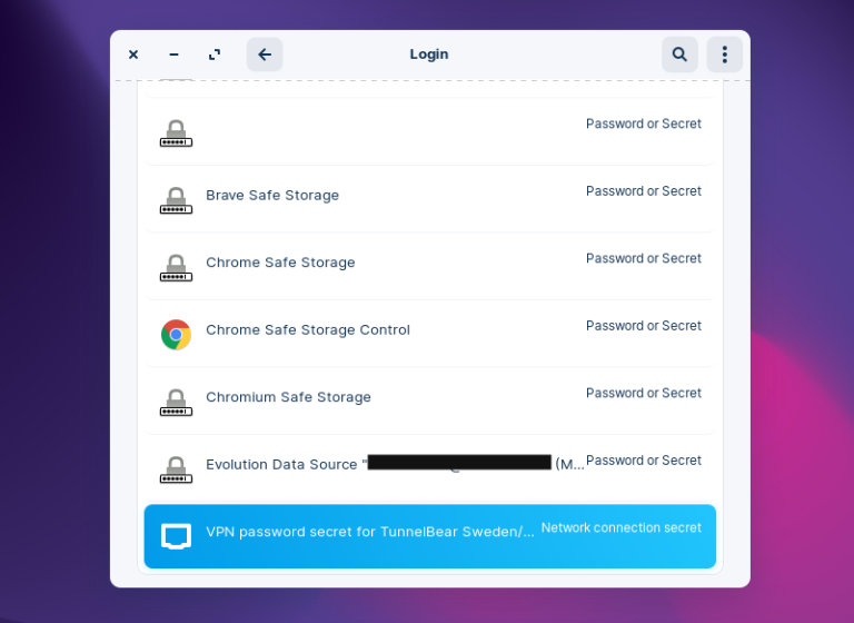 Seahorse manage your passwords encryption keys in linux
