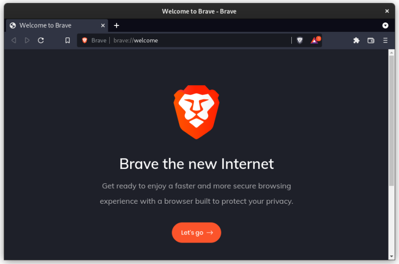 brave browser in fedora linux