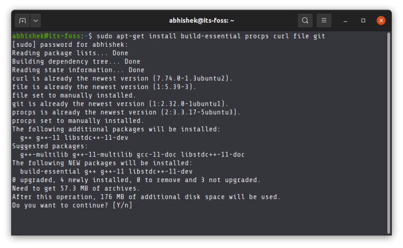 install dependencies for homebrew linux