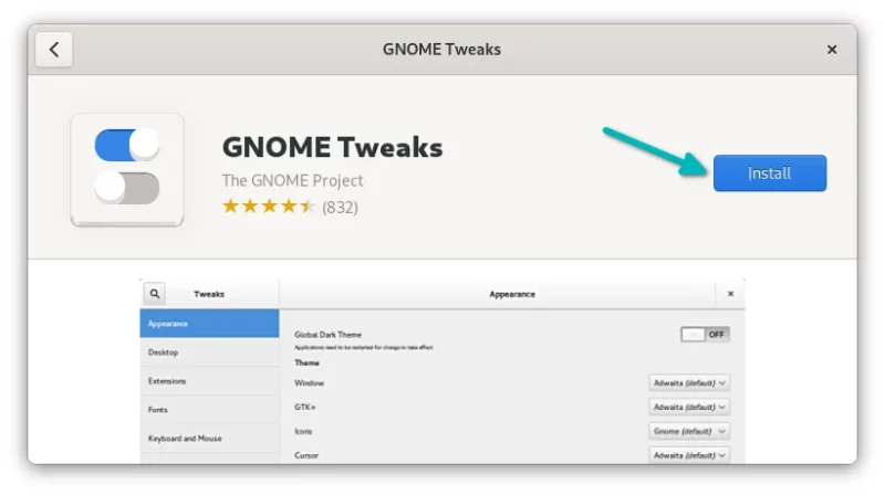 install gnome tweaks fedora