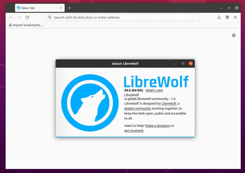 librewolf about