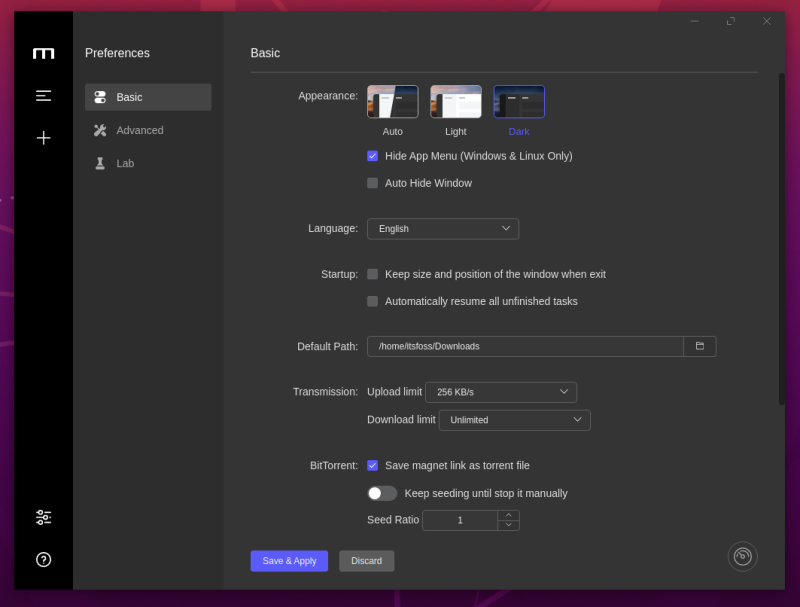 motrix dm setting