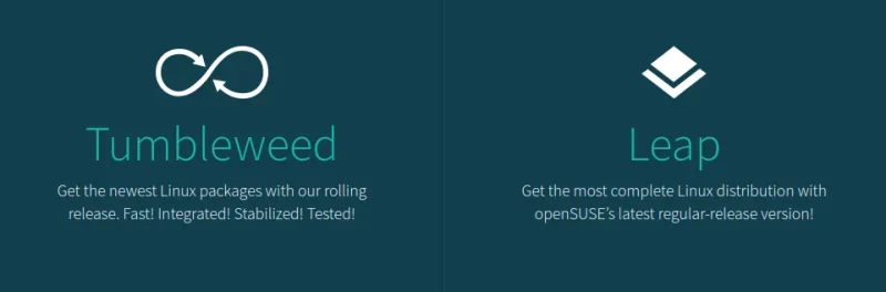 opensuse leap vs tumbleweed