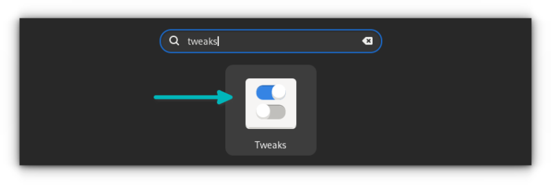 start gnome tweaks tool in fedora