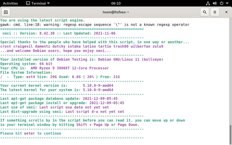 07 smxi sys info consecutive run 1