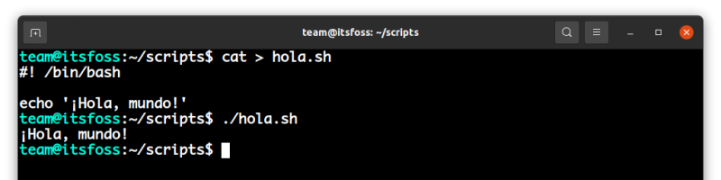 creando et ejecutando tu primer script de bash shell 2