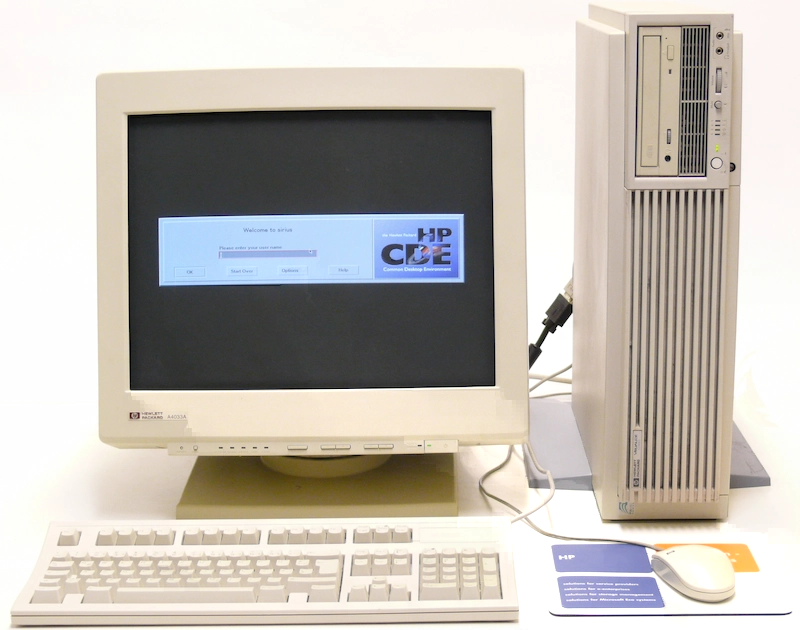 hp9000 workstation with cde