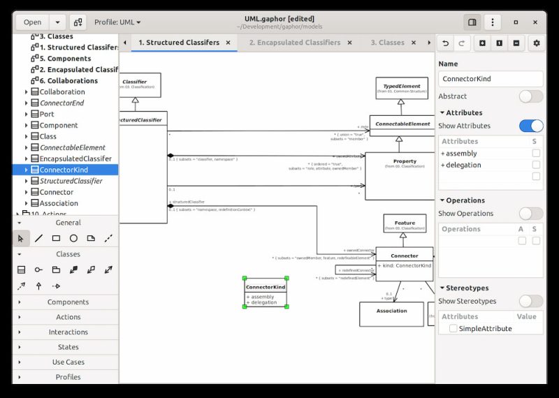 gaphor uml screenshot