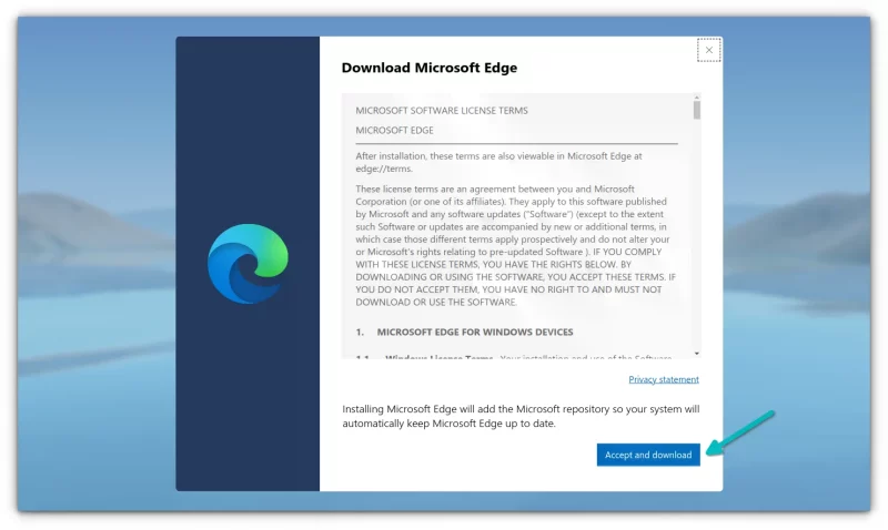 microsoft edge download eula