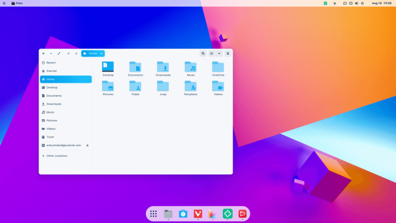 a screenshot of zorin os 16 in a macos layout