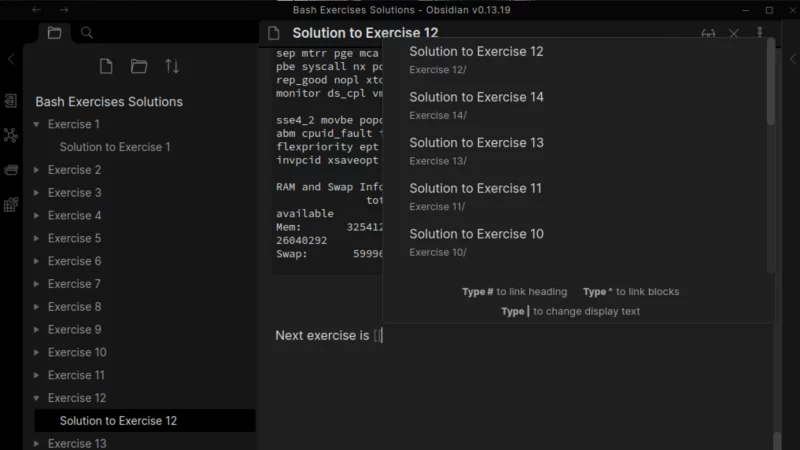 obsidian internal linking