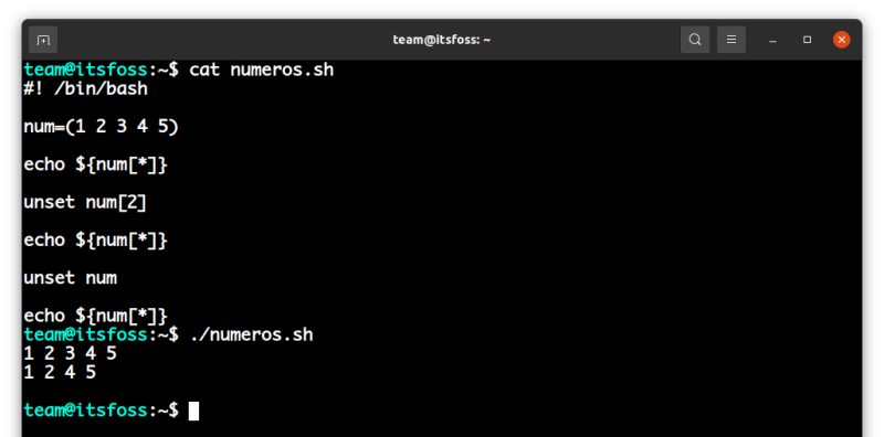 usando arrays en bash 3