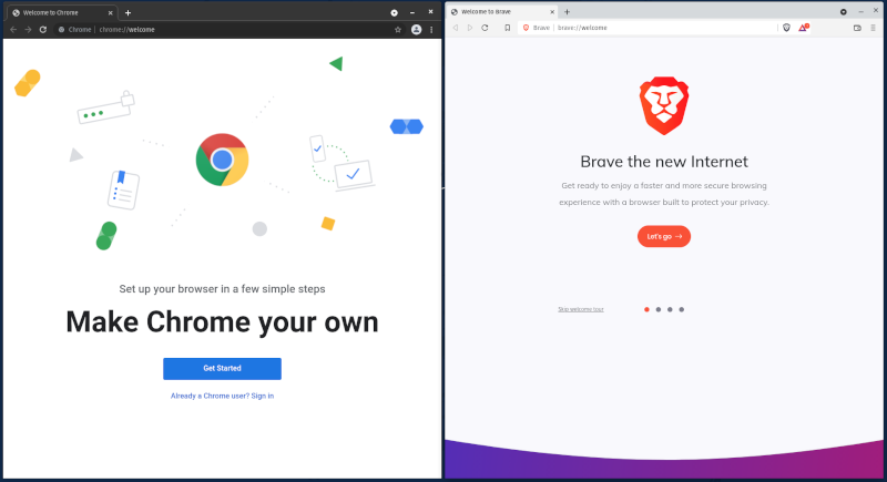 Is Brave or Google faster?