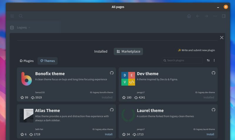 logseq themes