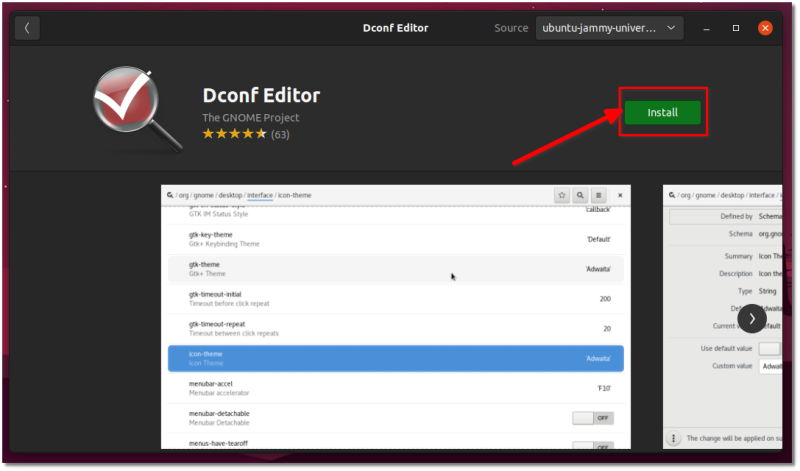 install page dconf editor