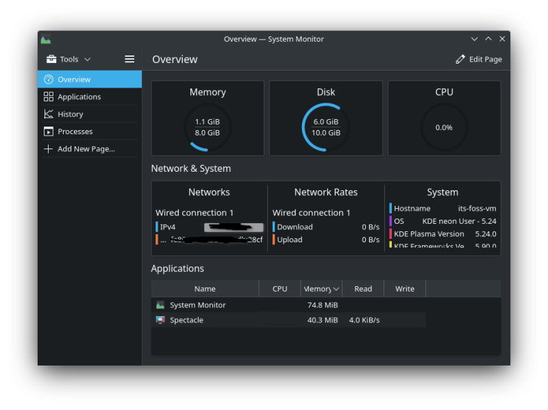 kde resource usage