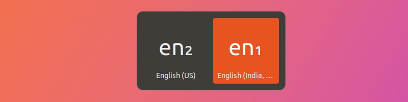 Keyboard switch shortcut ubuntu