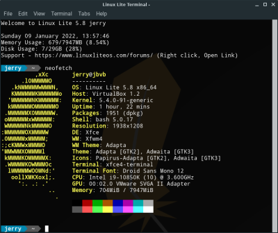 Linux Lite 5.8 Release Includes Neofetch, Updated Theme, and New Wallpapers