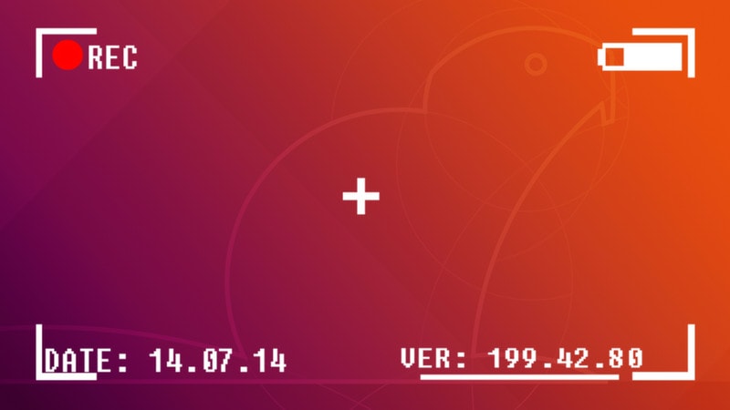 Illustration of screen recording in Ubuntu